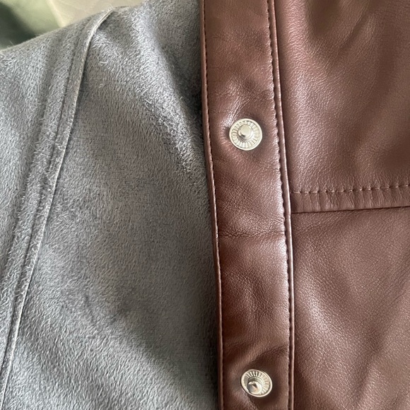 Seven for all mankind Vegan Leather Dress chocolate brown size S - Picture 7 of 9